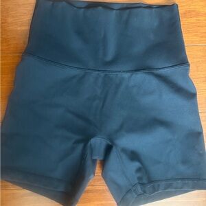 Aerie Black High-Rise Bike Shorts